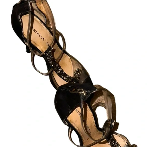 Chinese Laundry Black High Heel Sandals - Picture 2 of 8